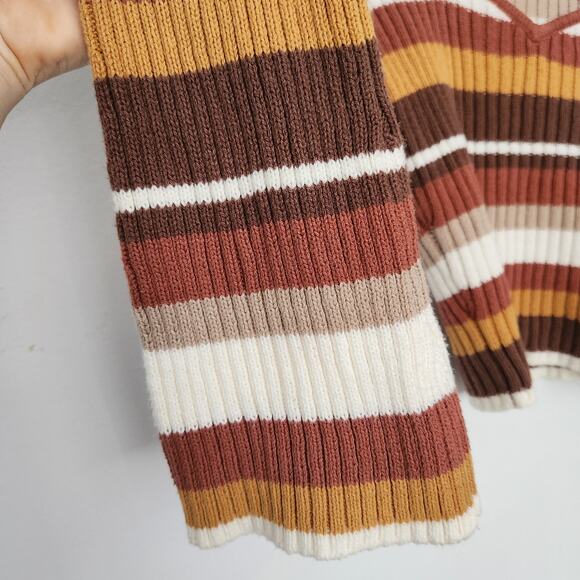 Hollister Bell Sleeve Striped Knit Sweater Top XS Y2K Retro - Picture 6 of 8